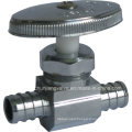 Pex Connection Brass Chromed Straight Stop Valve 1/2&rsquor; &rsquor; Barb X 1/2&rsquor; &rsquor; Barb (K19)
